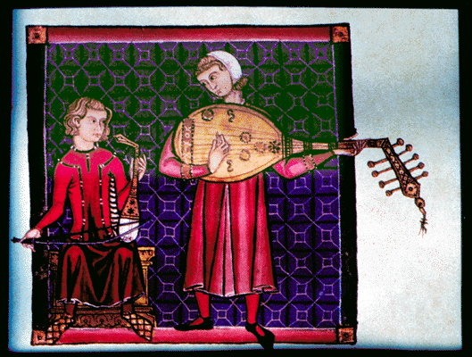File:Christian and Muslim playing ouds Catinas de Santa Maria by